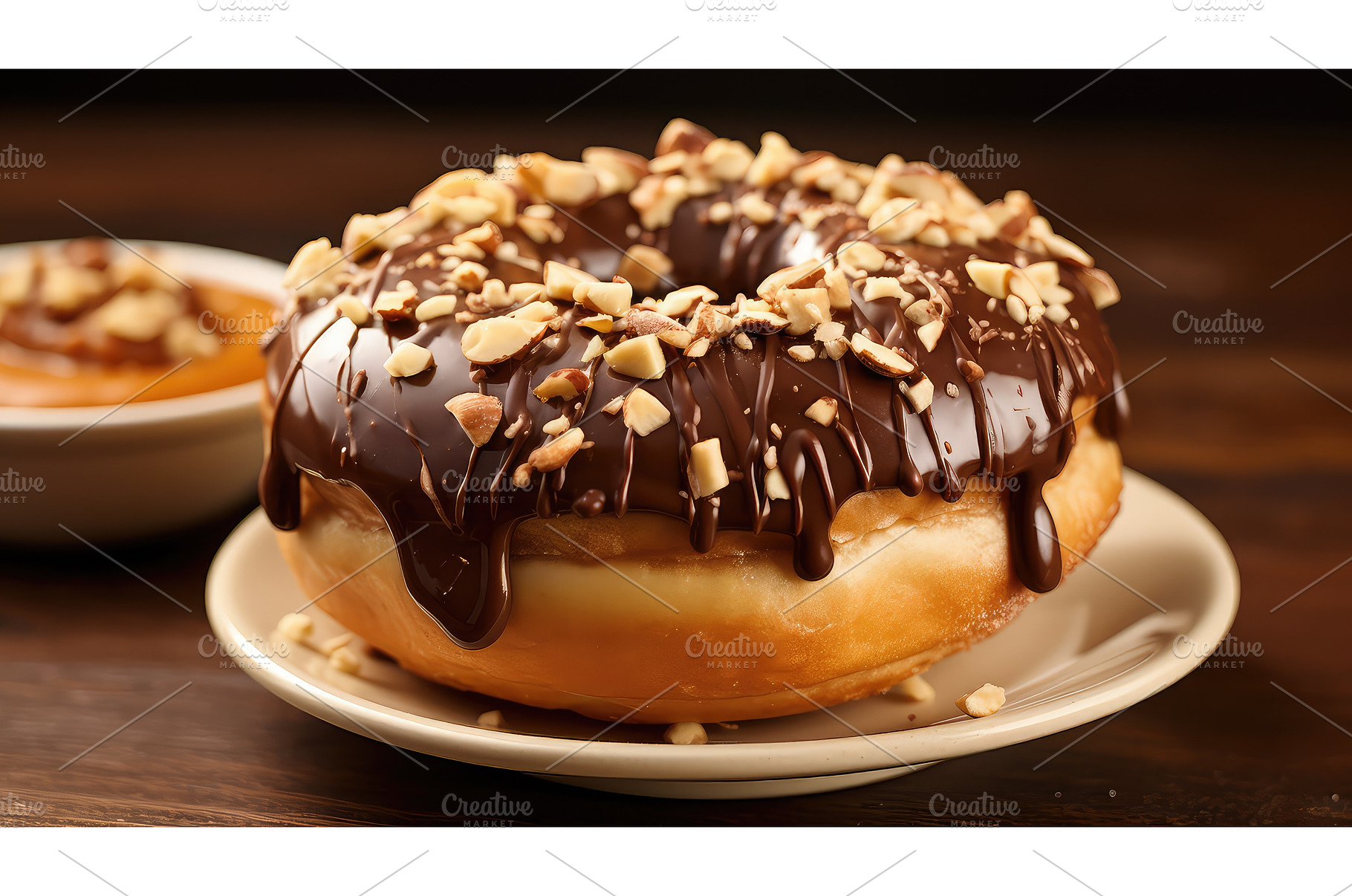 sugar pastry donut food ai generated, a Background Photo by pikepicture