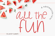 All the Fun | a Handwritten Font, a Script Font by Jande Summer (Thumbnail 2 of 4)
