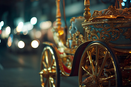 Gilded Carriage, a Transportation Photo by k.tay