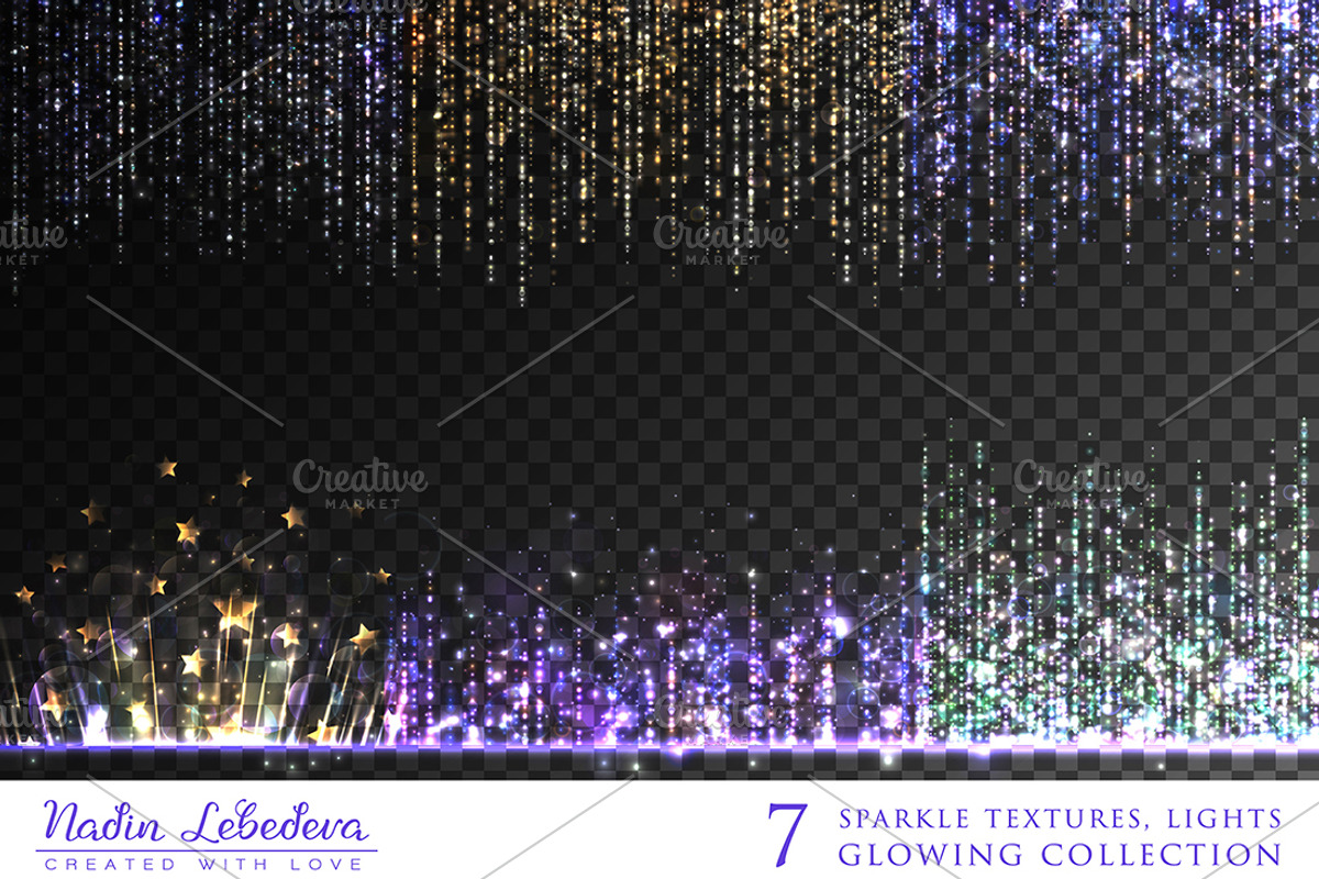 VECTOR GLOWING COLLECTION 2, an Illustration by Nadin_Lebedeva (Photo 3 of 5)