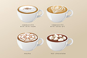 Big Set of Espresso Menu, an Object Graphic by Daraon (Thumbnail 4 of 4)