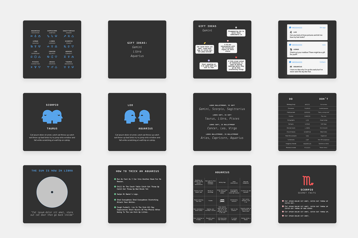 The Zodiac Instagram Pack, a Social Media Template by pkahraman (Photo 7 of 10)