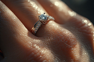 Wedding Ring on hands stock image, a Person Photo by ComfortQ