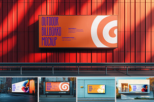 Outdoor Billboard Mockup Template