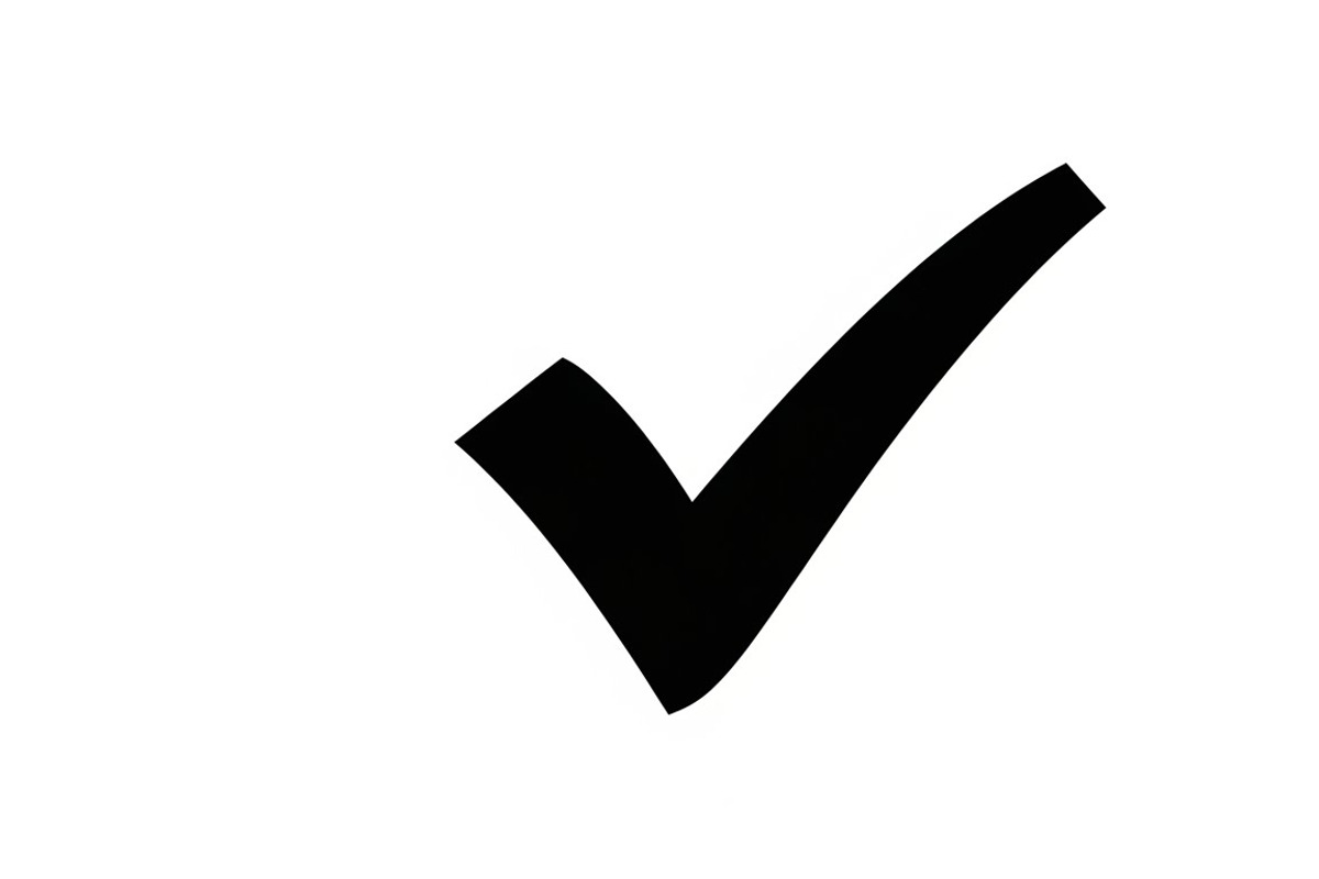 Simple and bold checkmark silhouette, an Illustration by Amazin_art (Photo 24 of 26)