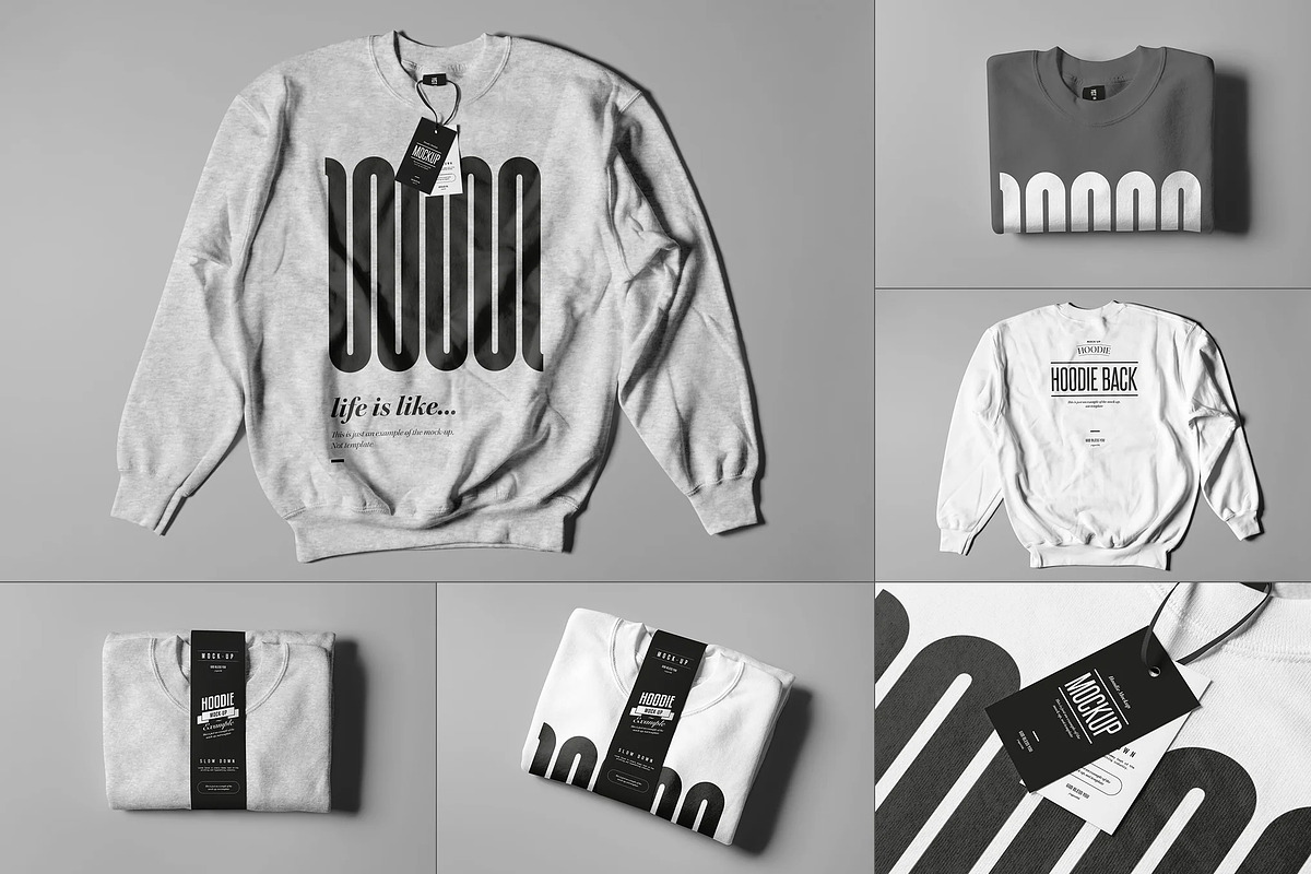 Crewneck Sweater Mock-up, a Shirt Mockup by zippypixelstudio (Photo 1 of 7)
