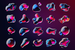 3D Abstract Liquid Element