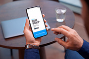 Cafe Table Phone Mockup, an iPhone Mockup by SimplDesign (Thumbnail 2 of 2)
