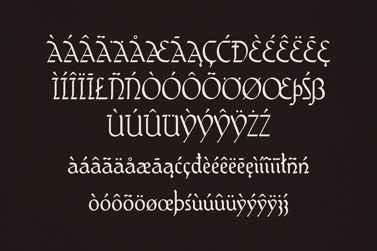 Godfryd - Modern Retro Blackletter, a Blackletter Font by Bart Wesolek (Photo 4 of 7)