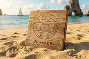 Summer Holiday Travel Line Art, a Branding & Logo Template by Saba Vector (Thumbnail 3 of 3)