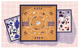 Sandplay therapy, a Healthcare Illustration by Good Studio
