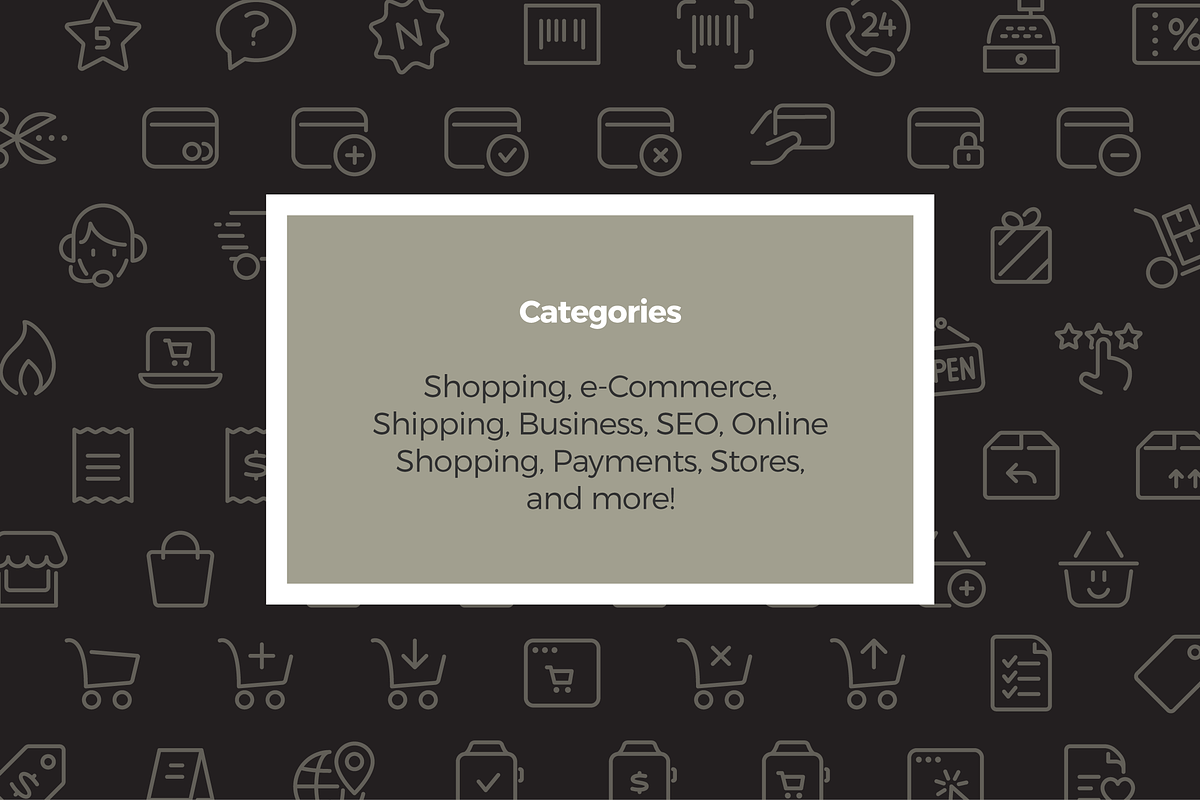 Shopping Icons — Pixi Line, an Outline Icon by Scott Dunlap (Photo 3 of 9)