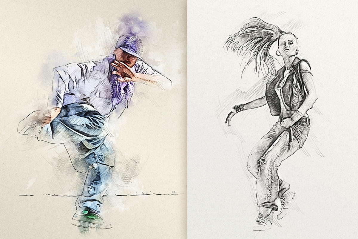 Quick Sketch Photoshop Action, an Action Add-On by GorynArt (Photo 12 of 17)
