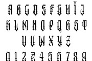 Ontario Sharp - Tattoo Style Font, a Handwritten Font by Moreno Art Company (Thumbnail 2 of 5)