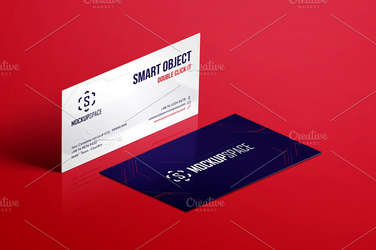 Business Cards - 5 Elegant Mockups, a Print Template by MockupSpace (Photo 7 of 13)