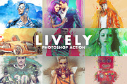 Lively Photoshop Action