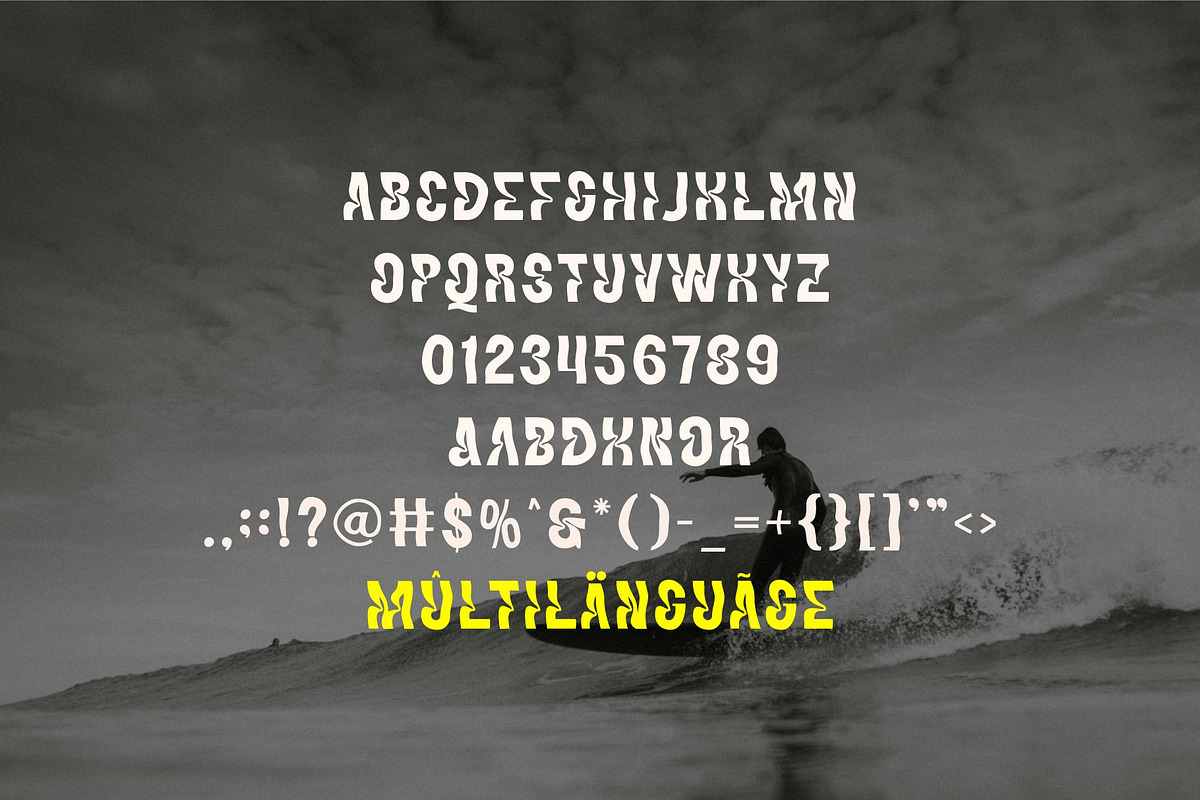Hydration Wavy Font, a Sans Serif Font by Salamahtype (Photo 6 of 6)
