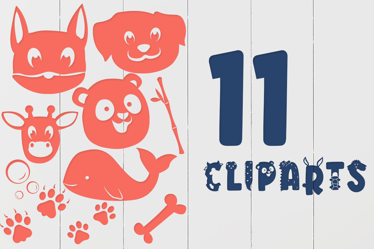 Big Little Creatures - Animal font, a Font by arausidp (Photo 4 of 8)