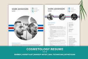 Barber Resume Template Design