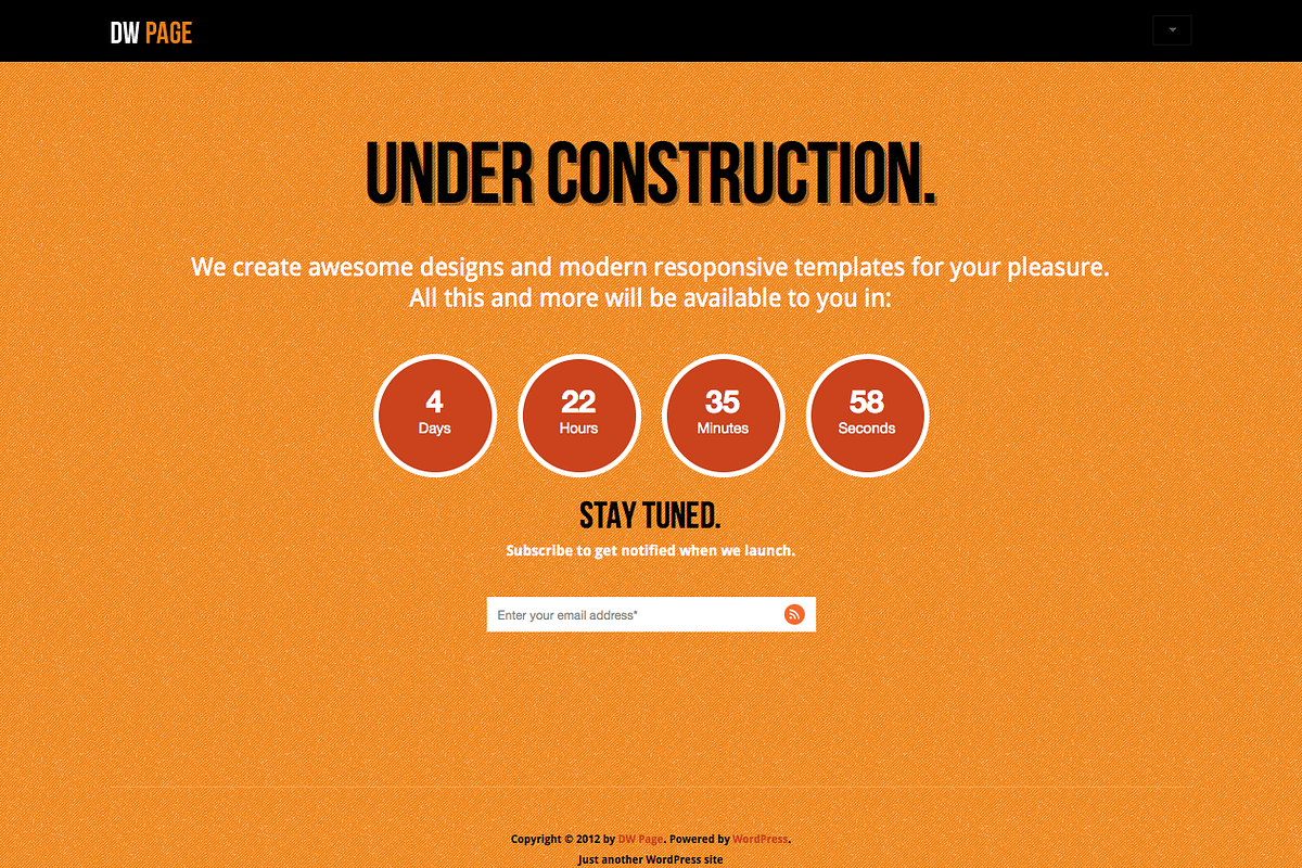 DW One Page Solid - WordPress Theme, a WordPress Template by DesignWall (Photo 2 of 3)