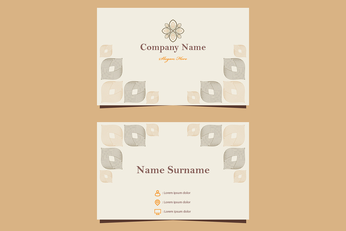 Natural Floral Business card, a Marketing Template by sekitarief (Photo 1 of 3)