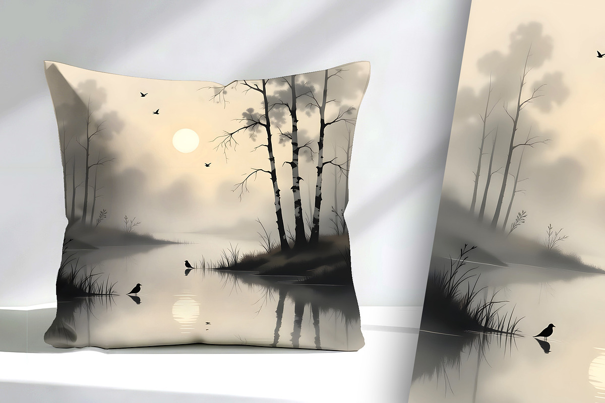 Peaceful Pond, a Decorative Illustration by Sharon Schwalbe (Photo 3 of 6)