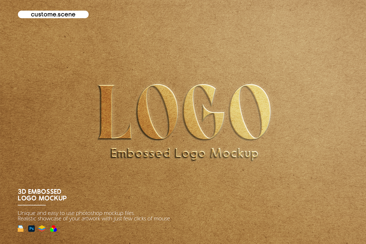 Embossed Logo Mockup