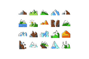 Mountains hills peaks landscape, an Object Graphic by pikepicture