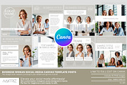 Business Womans Social Canva Posts, a Social Media Template by Maioriz Shop (Thumbnail 1 of 2)