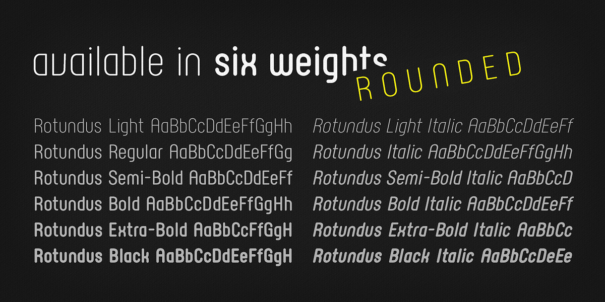 Rotundus Rounded, a Sans Serif Font by dayflash (Photo 2 of 5)