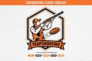Trapshooting Clipart Badge Logo, a Sport Illustration by Guavanaboy (Thumbnail 1 of 3)