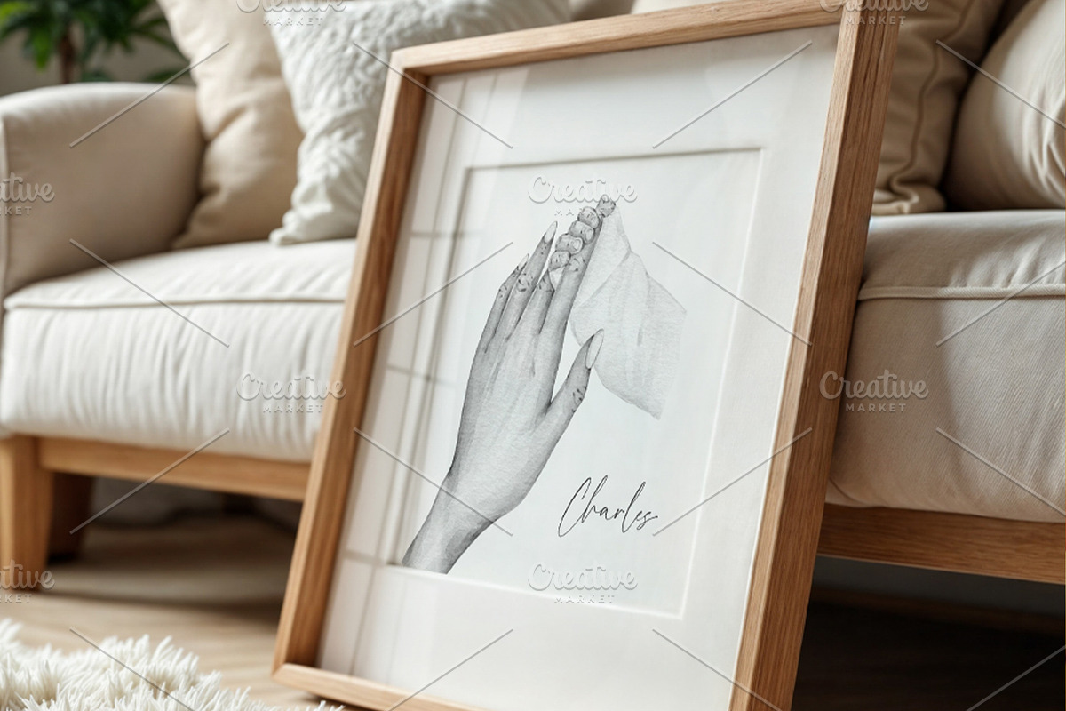 Mother and Newborn | Holding Hands, an Illustration by EkaterinaViArt (Photo 3 of 5)
