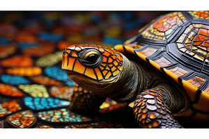 scales ornate box turtle ai, an Animal Photo by pikepicture