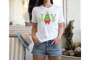 Christmas Tree Joy Embroidery Design, an Illustration by Designking (Thumbnail 3 of 6)