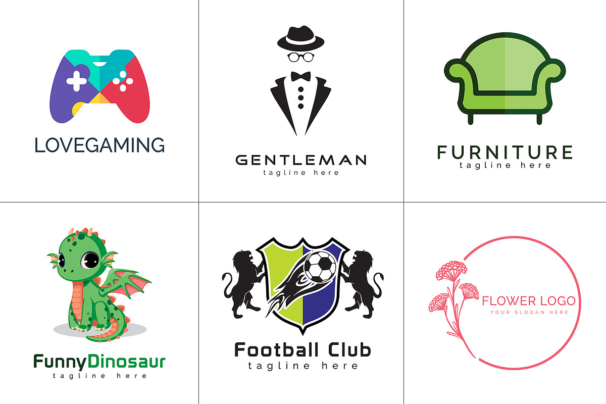 800+ Professional Logos Bundle, a Branding & Logo Template by Design Forest (Photo 35 of 48)