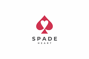 Spade Heart Logo Template, a Branding & Logo Template by yopie