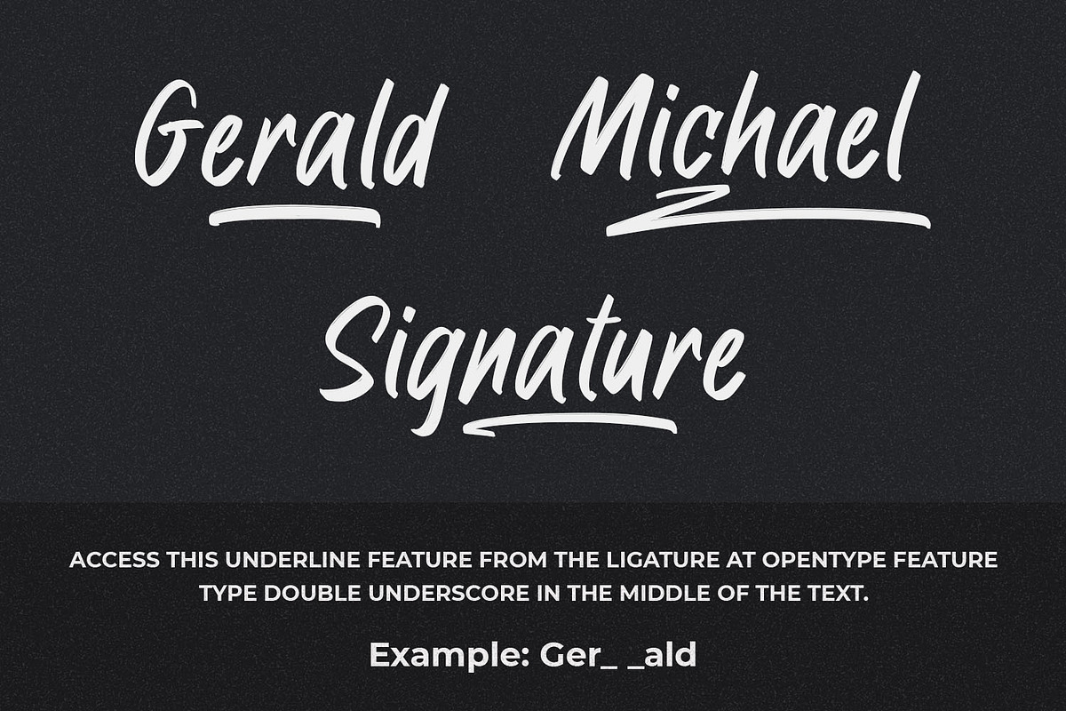 Raymond Signature Font
