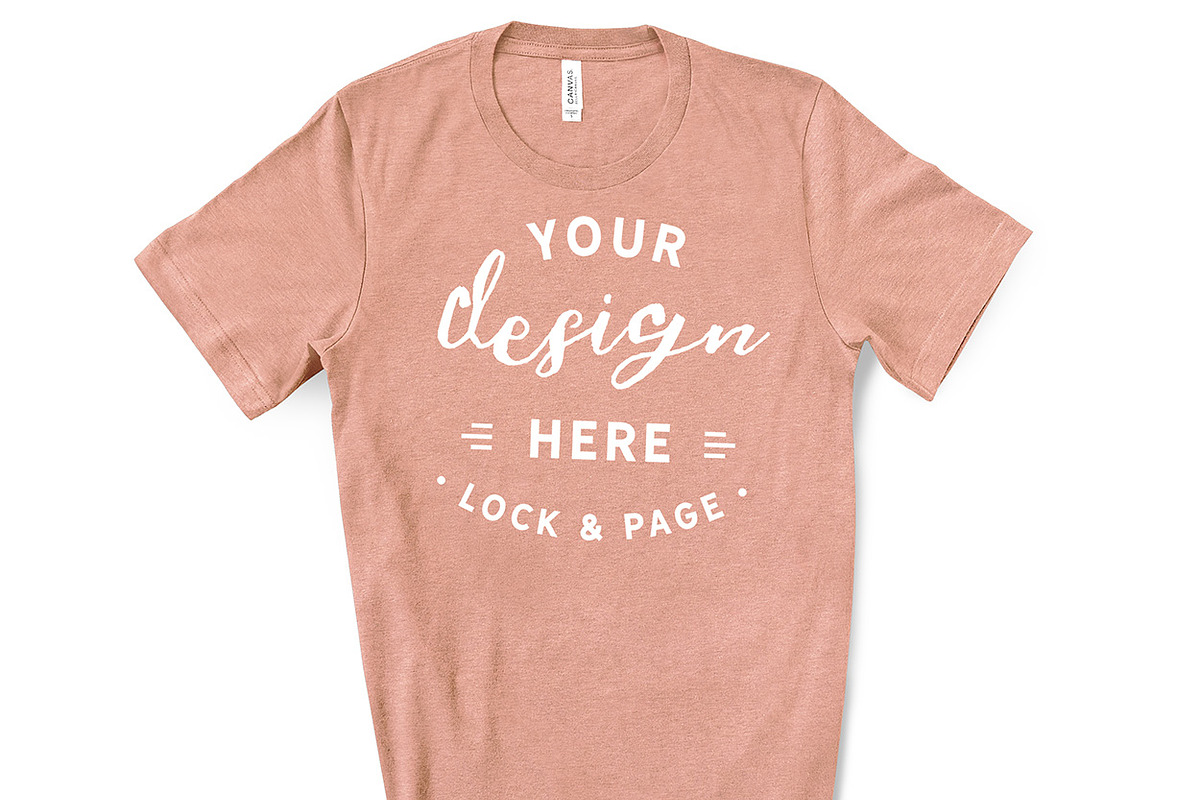 Male Bella Canvas 3001 Mockup Bundle, a Shirt Mockup by lock and page (Photo 20 of 60)