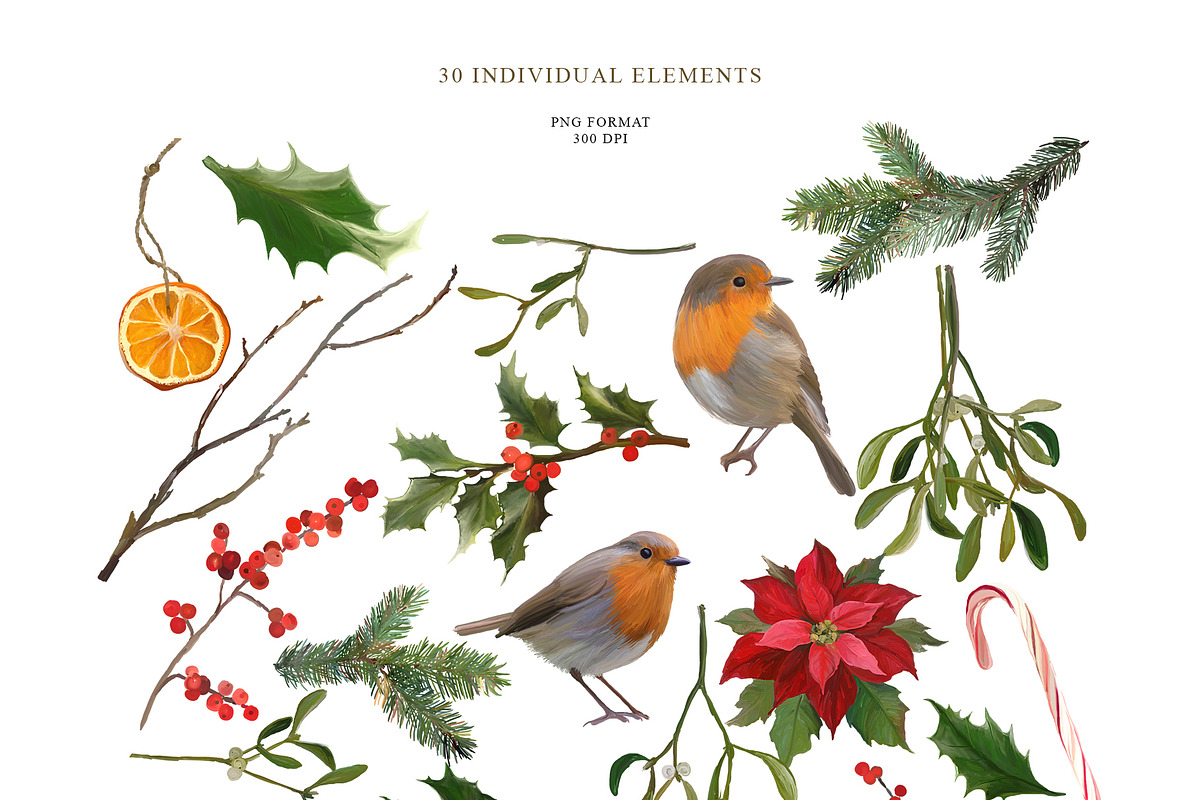 Magic of Christmas holiday clipart, a Seasonal Illustration by Vasmila (Photo 15 of 16)