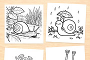 Garden Coloring Book – 20 Pages, an Illustration by No.13 (Thumbnail 2 of 8)