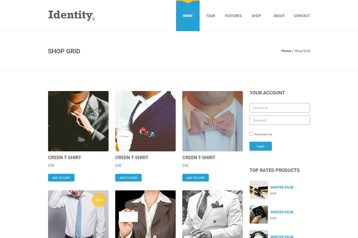 Identity - PSD Website Template, a Landing Page Template by Modo Press