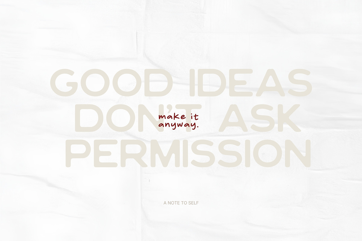 Make It Anyway – Handwritten, a Handwritten Font by Prapti Design (Photo 5 of 9)
