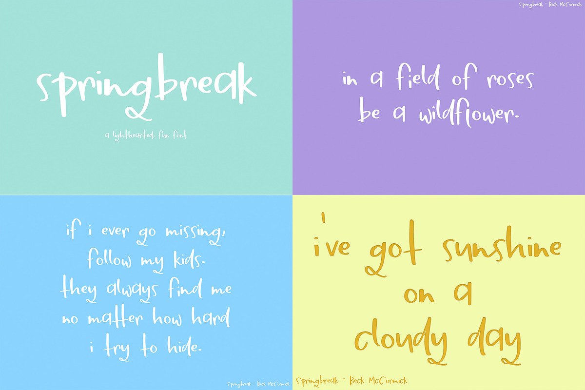The Spring Font Bundle, a Handwritten Font by Beck McCormick (Photo 9 of 11)
