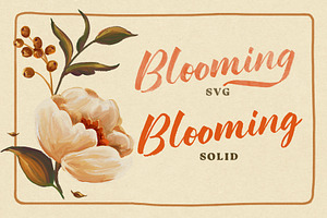 Hello Bloomie SVG Font Family