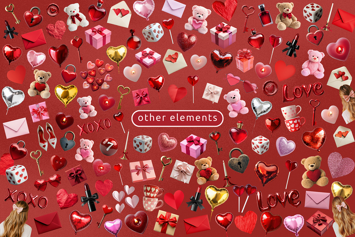Valentine's Day Collage Kit, an Object Graphic by Nova Studio (Photo 6 of 8)