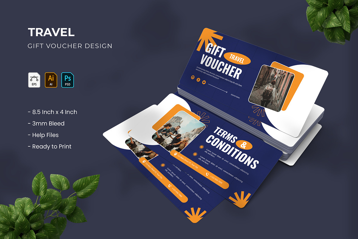 Travel - Gift Voucher, a Print Template by VUNIRA (Photo 1 of 3)