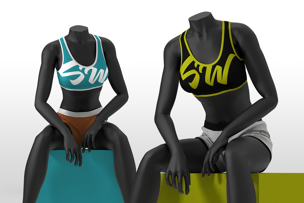 Female Mannequin Crop Top Mockup, a Shirt Mockup by Stockware (Photo 1 of 3)
