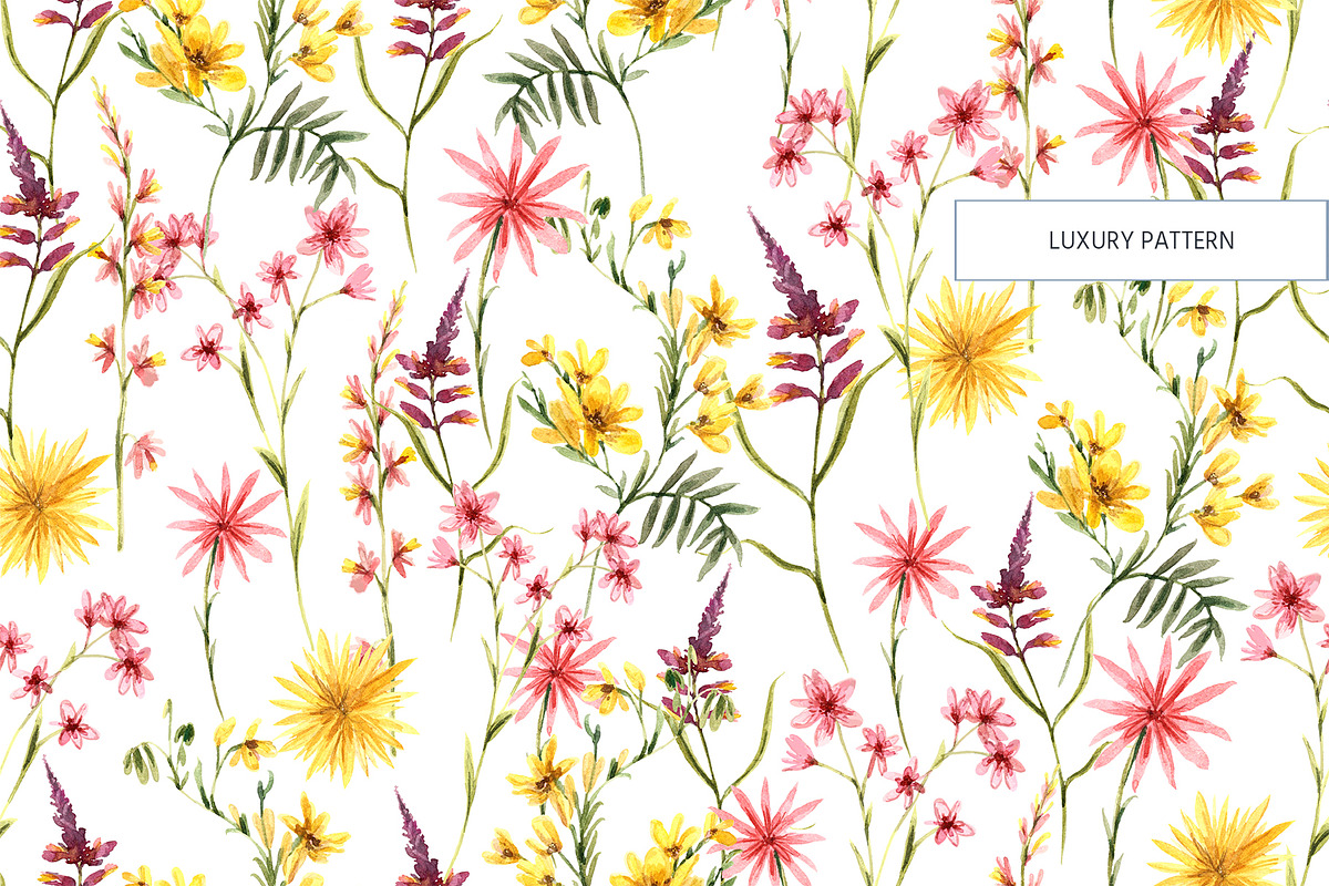 CUTE BUNNIES & florals, a Pattern Graphic by HannaStudio (Photo 3 of 9)