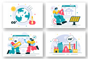 12 Carbon Dioxide CO2 Illustration, an Education Illustration by denayunebgt (Thumbnail 4 of 4)