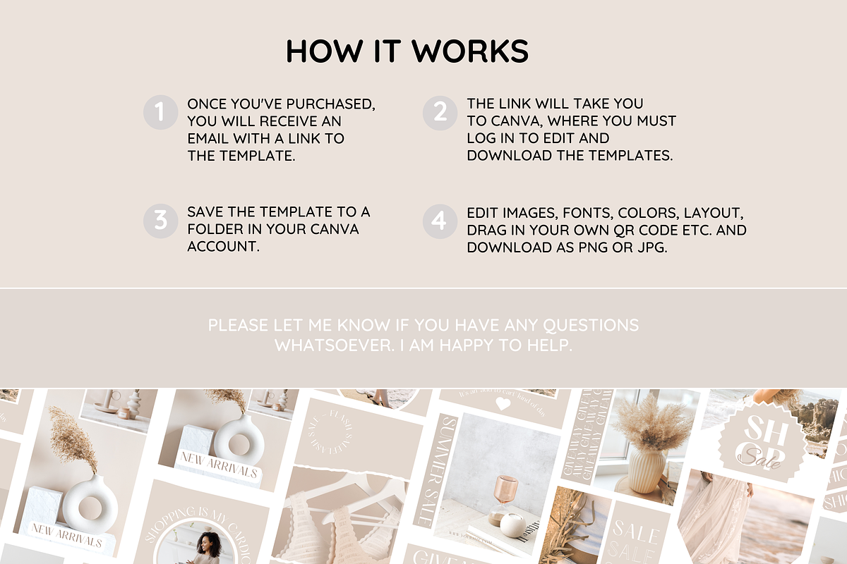 Beige Scan to Pay Sign, a Poster Template by SunshineStudioBoutique (Photo 10 of 10)